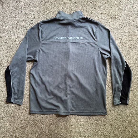 Under Armour Jacket Men's 2XL Full Zip Mock Neck Long Sleeve Sweater - Picture 2 of 14